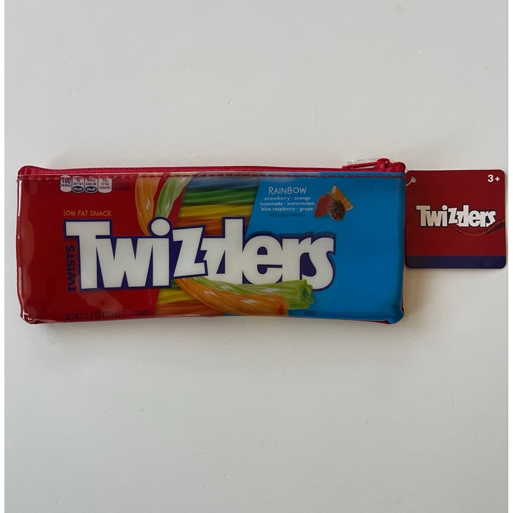 Twizzler Candy Zip Up Pencil Case Makeup Holder Coin Bag